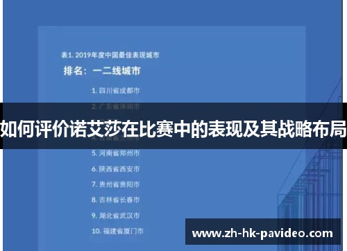 如何评价诺艾莎在比赛中的表现及其战略布局
